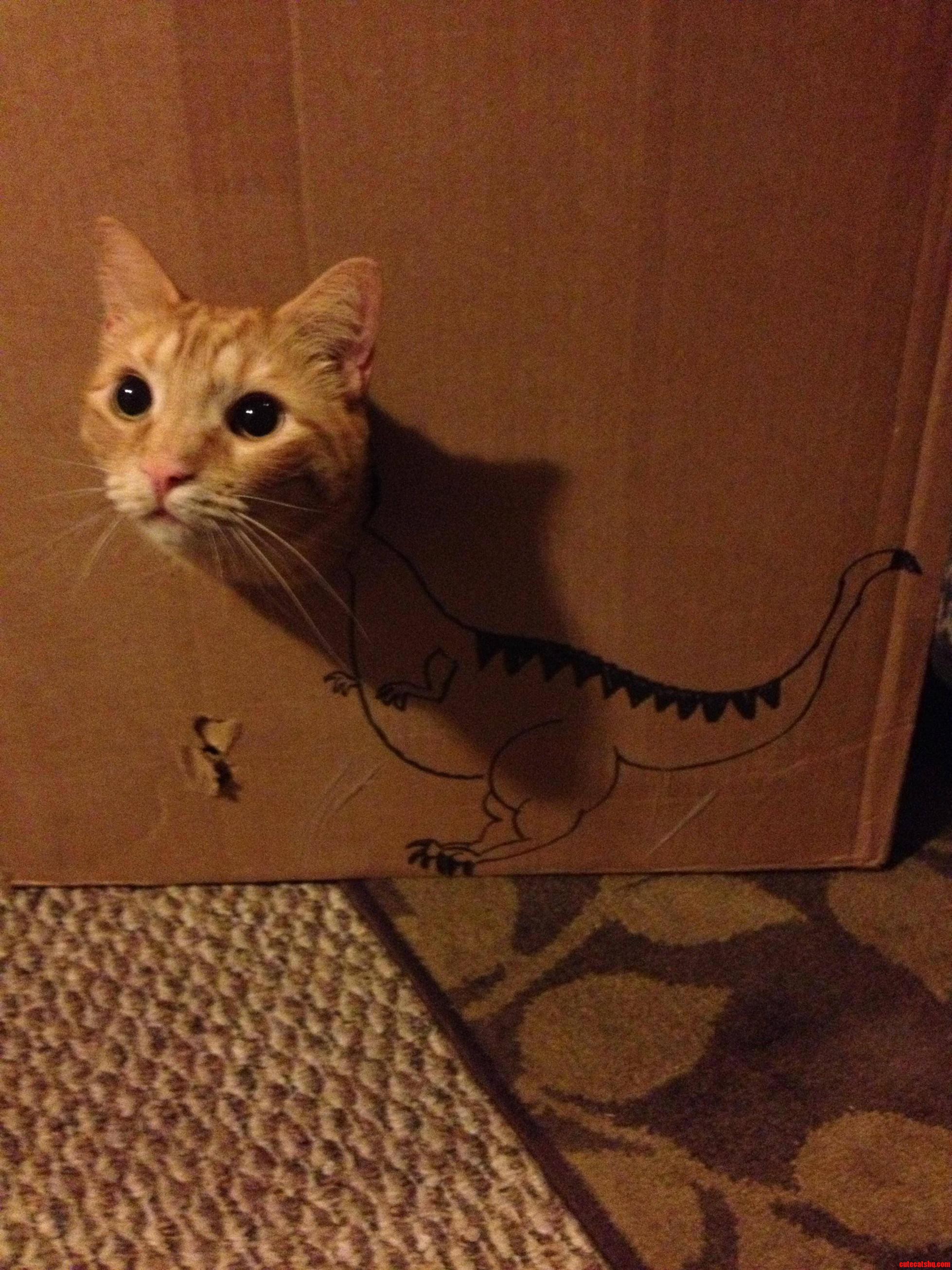 Catasaur Im Pretty Sure a Blindfolded 6 Year Old Could Have Drawn a Better Dinosaur Than I Did.